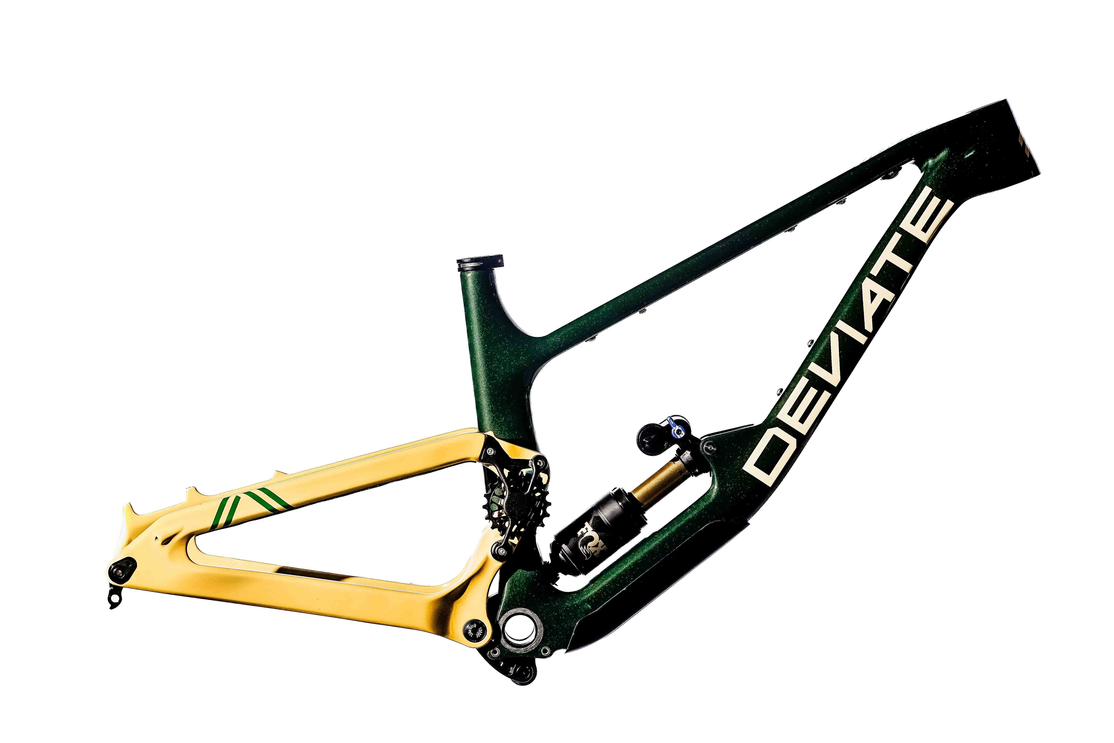 Deviate Cycles Claymore Frame Only - Green Sand