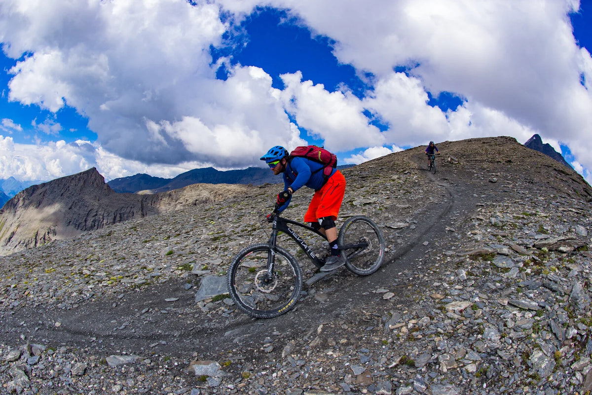 Riding in the mountains